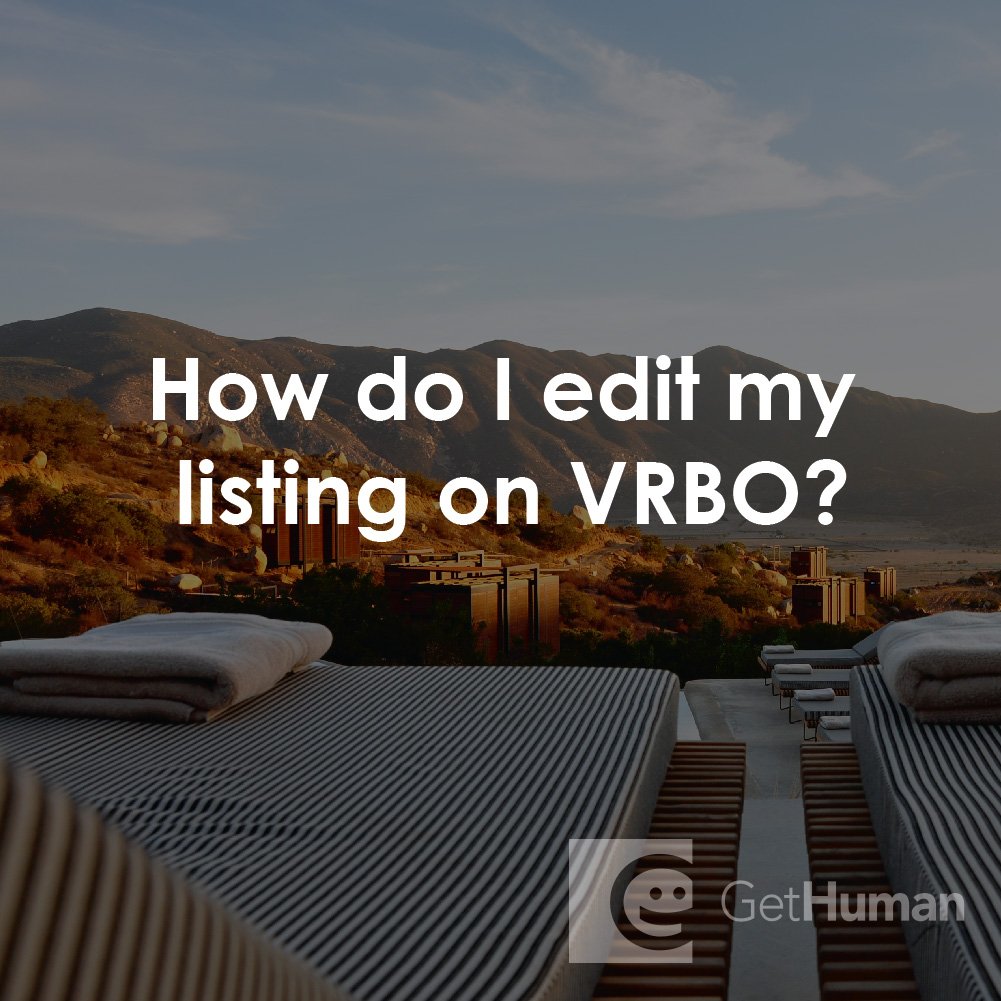 How Do I Edit My Listing on Vrbo?